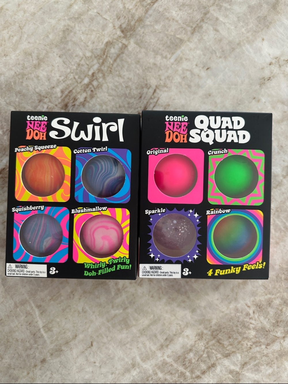 Nee Doh Teenie Swirl & Quad Squad Kids Toy Set - Multicolor